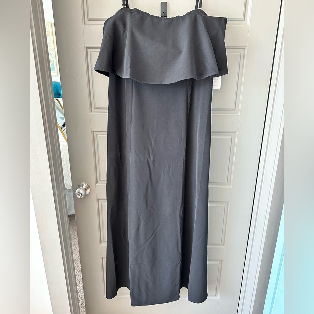 Show Me Your MuMu black strapless maxi dress